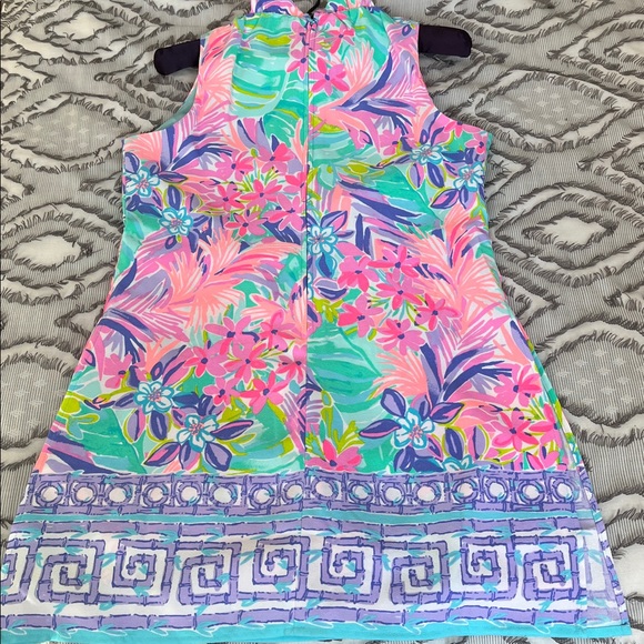 Lilly Pulitzer Adalina Ruffle Romper Women’s Dress/Romper  - Pink, Green, Purple - Picture 6 of 8